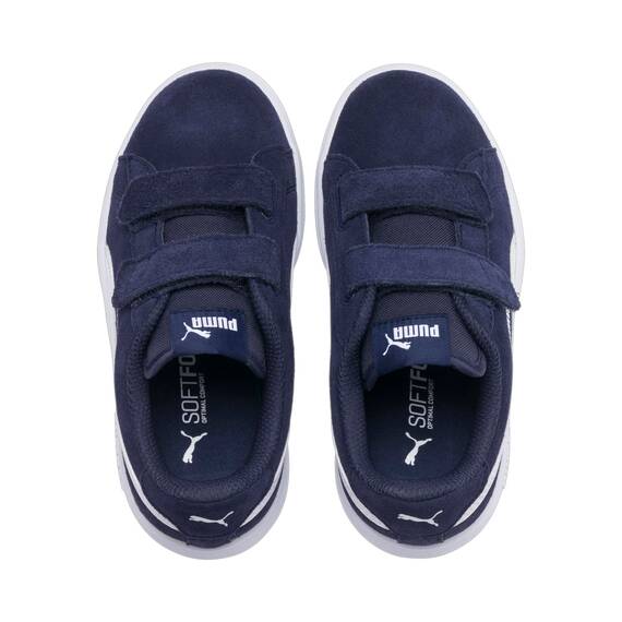 PUMA Unisex Kinder Puma Smash v2 SD V PS Niedrig, Peacoat-Puma White, 31 EU