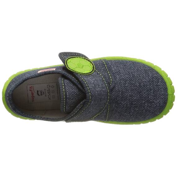 Superfit Jungen Bill Hausschuh,BLAU/GRÜN 8030,33 EU