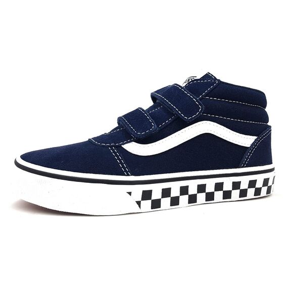 Vans Ward Mid V-Velcro, Sneaker, Checker Sidewall Dress Blues,