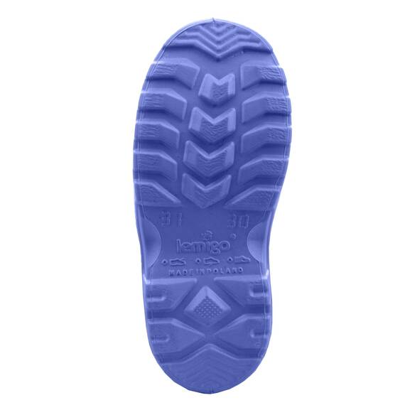 LEMIGO Unisex Kinder EVA Gummistiefel Gefüttert Leichte Warme Regenstiefel Jungen Mädchen TERMIX 861 22-37 EU (Blau, 24/25)