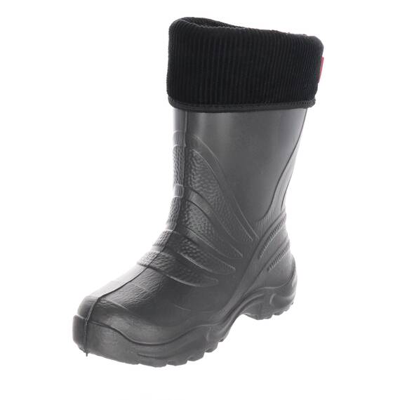 LEMIGO Termix federleichte EVA Gummistiefel gefüttert (Carbone/Grau, 26/27 EU)
