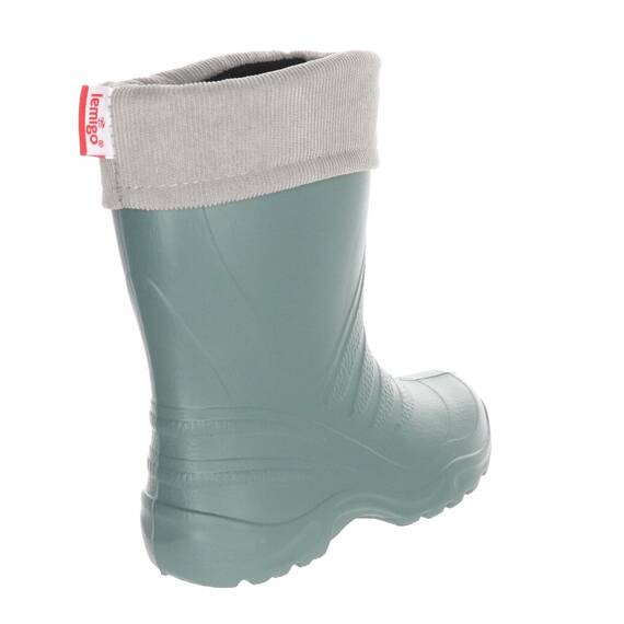LEMIGO Termix federleichte EVA Gummistiefel gefüttert (Green Grau, 34/35 EU)