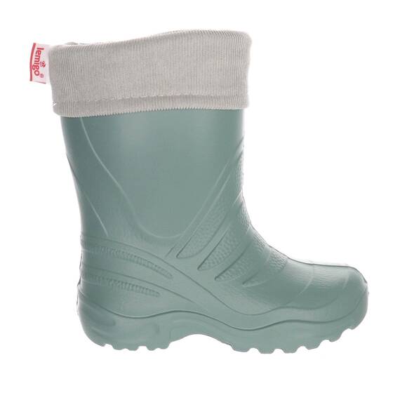 LEMIGO Termix federleichte EVA Gummistiefel gefüttert (Green Grau, 30/31 EU)