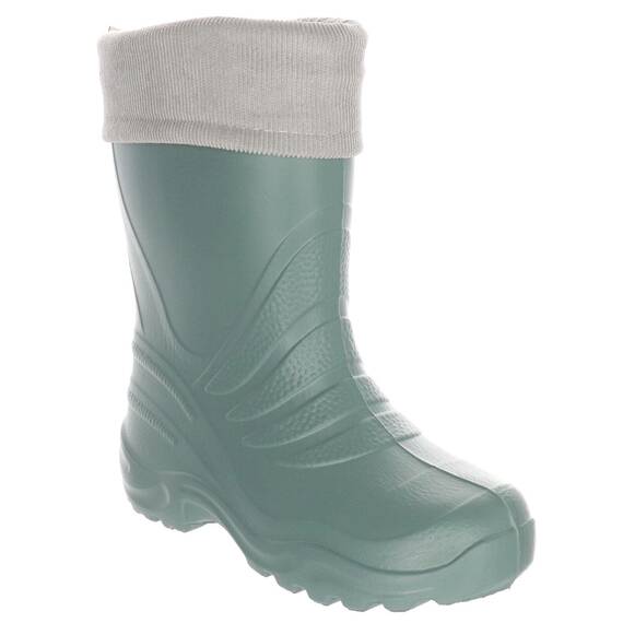 LEMIGO Termix federleichte EVA Gummistiefel gefüttert (Green Grau, 30/31 EU)