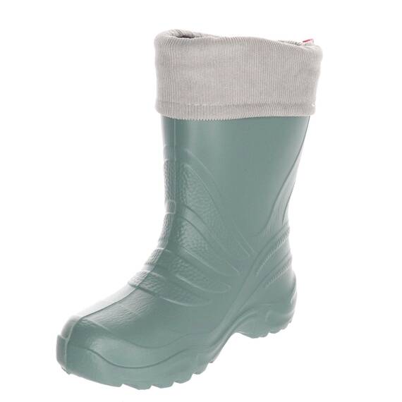 LEMIGO Termix federleichte EVA Gummistiefel gefüttert (Green Grau, 30/31 EU)