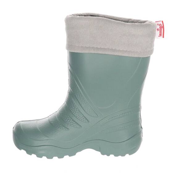 LEMIGO Termix federleichte EVA Gummistiefel gefüttert (Green Grau, 34/35 EU)