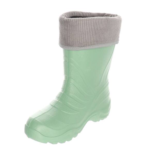 LEMIGO Termix federleichte Kinder EVA Gummistiefel gefüttert (Minze, 32/33 EU)