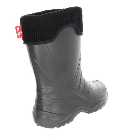 LEMIGO Termix federleichte EVA Gummistiefel gefüttert (Carbone/Grau, 32/33 EU)