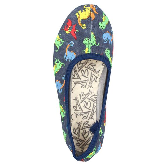 Beck Unisex Kinder Dinosaurus Gymnastikschuhe, Blau, 32 EU