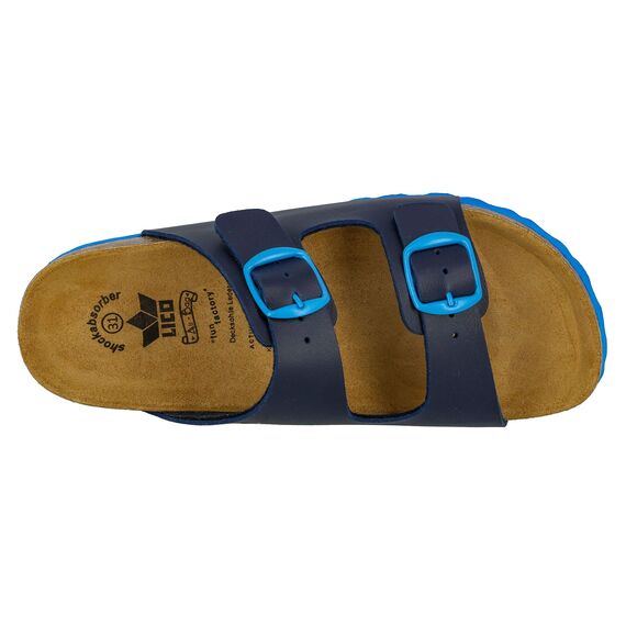 Lico Jungen BIOLINE KIDS Pantoletten, Marine/ Blau, 35 EU
