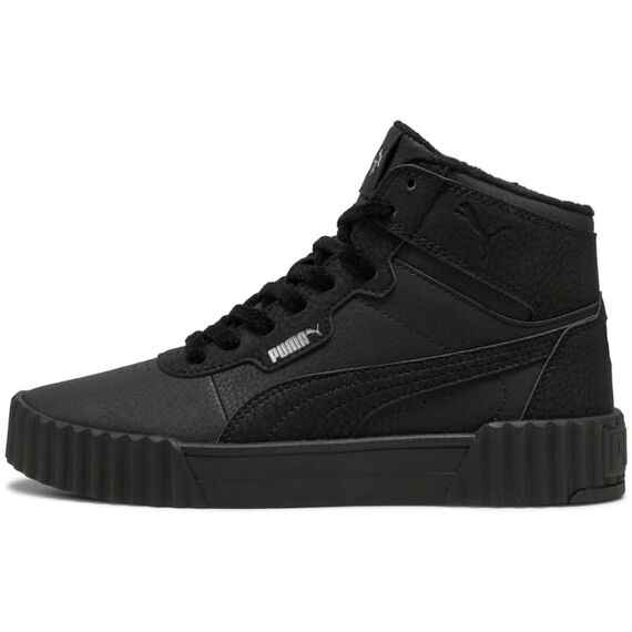 Puma Damen Carina 3.0 MID WTR Sneaker, Schwarz Silber, 36.5 EU, Puma Schwarz Puma Silber, 36 EU