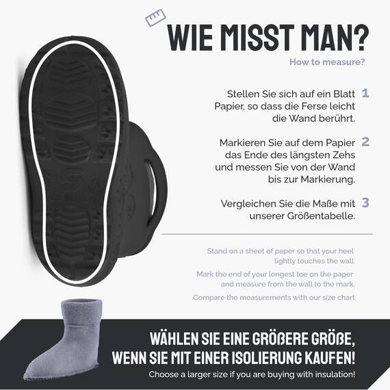 Ladeheid EVA Kinder Jungen Mädchen Gummistiefel Regenschuhe gefüttert LA-CA-03 (Carbone/Grau, 34/35 EU)