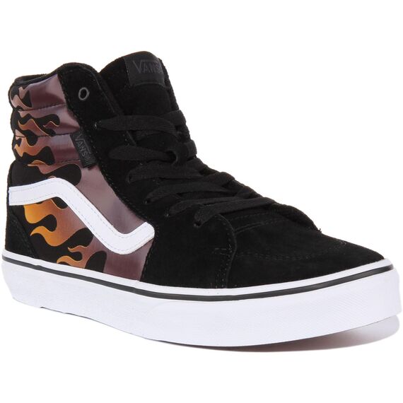 Vans Unisex Kinder Filmore Hi Sneaker, Faded Flame Black, 34 EU