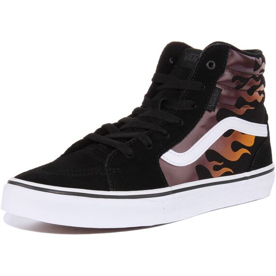 Vans Unisex Kinder Filmore Hi Sneaker, Faded Flame Black, 34 EU