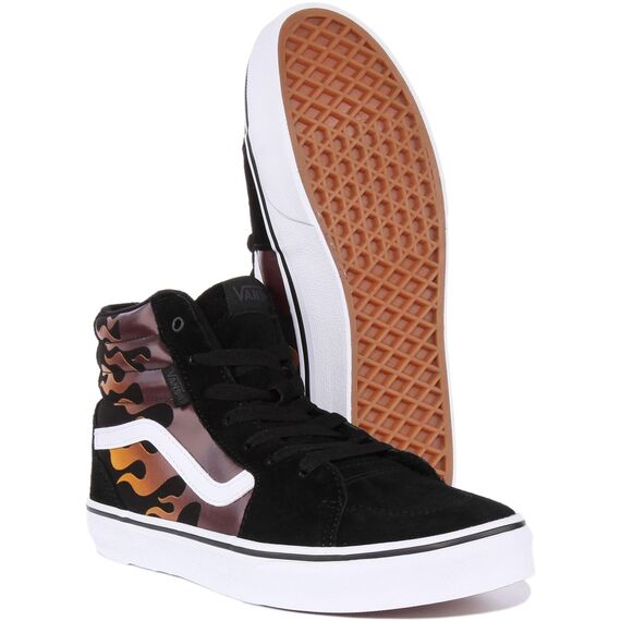 Vans Unisex Kinder Filmore Hi Sneaker, Faded Flame Black, 34 EU