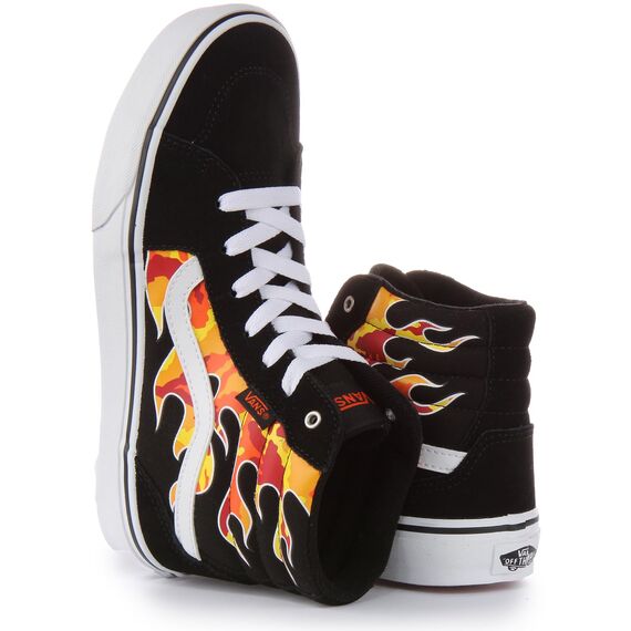 Vans Unisex Kinder Filmore Hi Sneaker, Flame Camo Black White, 36 EU