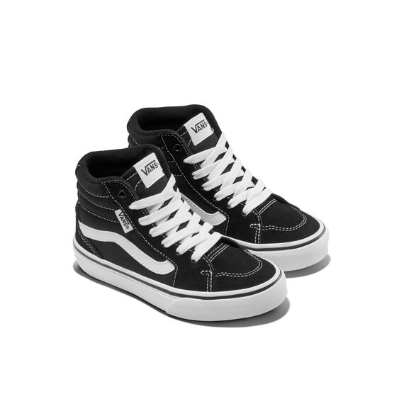 Vans Unisex Kinder Filmore Hi Sneaker Filmore Hi Trainers, (Suede/Canvas) black/white, 33 EU
