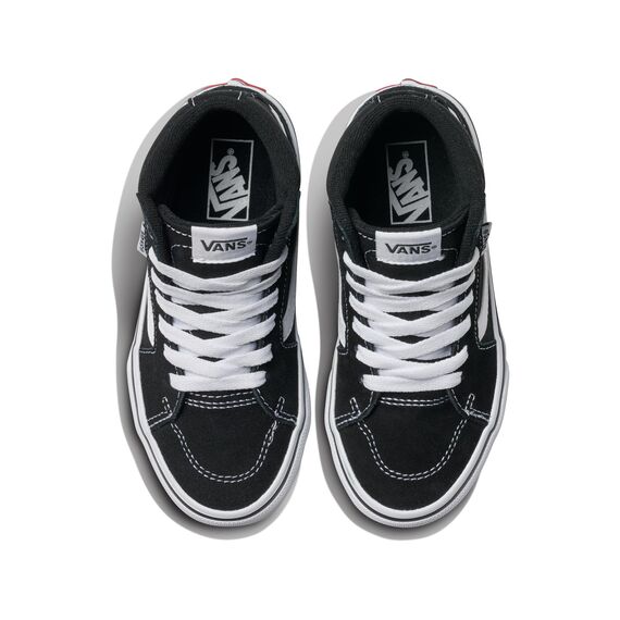 Vans Unisex Kinder Filmore Hi Sneaker, Suede Canvas Black White, 27.5 EU