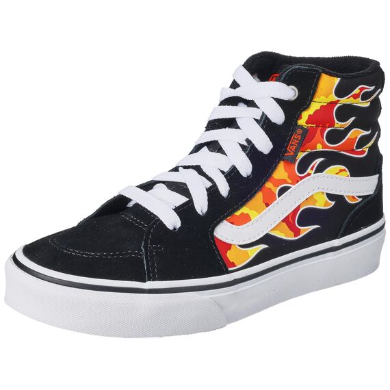 Vans Unisex Kinder Filmore Hi Sneaker, Flame Camo Black White, 27 EU