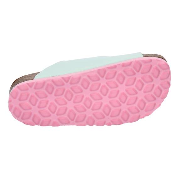 Lico Unisex Kinder Bioline Kids 2-schnaller Pantoletten, Türkis Rosa, 37 EU