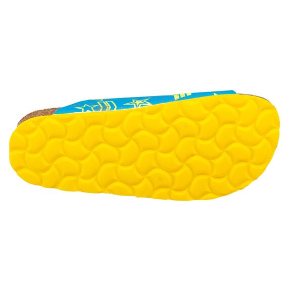 Lico Jungen Bioline Top Hausschuh, Blau/ Gelb, 27 EU