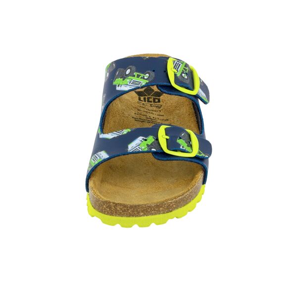 Lico Jungen Bioline Motru Pantoletten, Blau, 33 EU