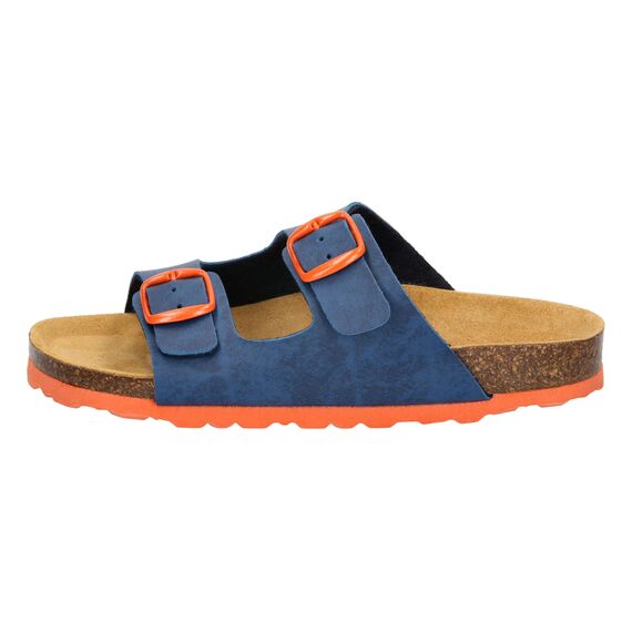 Lico Unisex Kinder Bioline Kids 2-schnaller Pantoletten, Blau Orange, 26 EU
