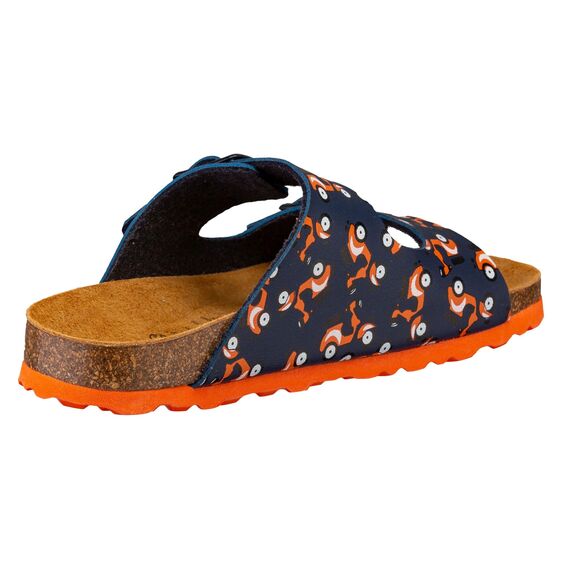 Lico Unisex Kinder Bioline Motru Pantoletten, Marine Orange, 27 EU