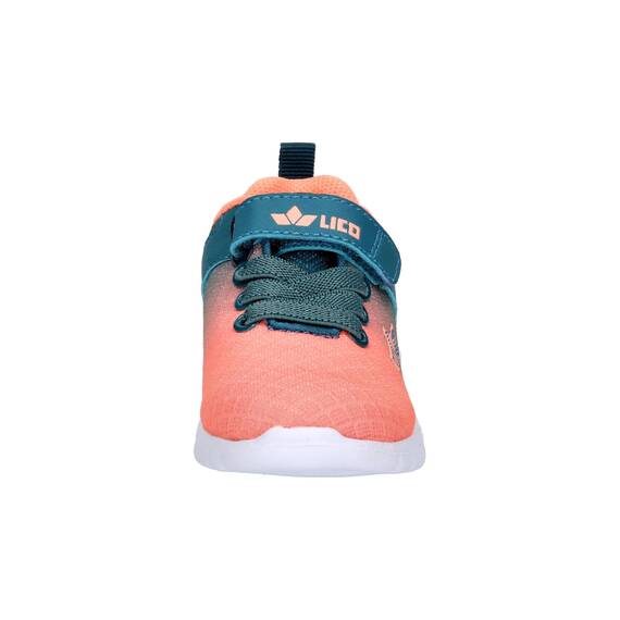 Lico Jungen Unisex Kinder Mia VS Lauflernschuhe, Lachs/Petrol, 24 EU