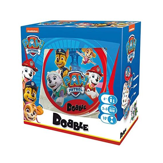 Asmodee, Dobble Paw Patrol, Familienspiel, Kartenspiel, Schnelles und lustiges Gesellschaftsspiel für die ganze Familie, 2-8 Spieler, Ab 6 Jahren, 15 Minuten, Deutsch