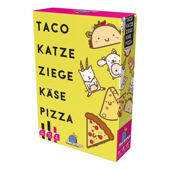 Blue Orange, Taco Katze Ziege Käse Pizza, Partyspiel, Kartenspiel, 2-8 Spieler, Ab 8+ Jahren, 10 Minuten, Deutsch