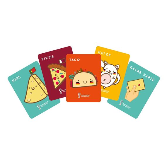 Blue Orange, Taco Katze Ziege Käse Pizza (FIFA-Edition), Partyspiel, Kartenspiel, 2-8 Spieler, Ab 8+ Jahren, 10 Minuten, Deutsch