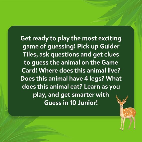 Skillmatics Card Game - Guess in 10 Junior Animals for Kids, Boys, Girls Who Love Board Games and Educational Toys, Travel Friendly for Ages 3, 4, 5, 6