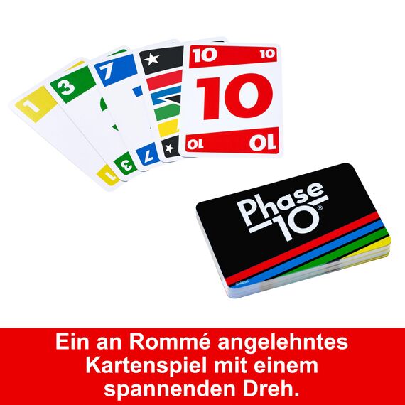 Mattel Games FFY05 - Phase 10 Kartenspiel, ab 7 Jahren, englische Version