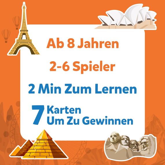 Skillmatics Kartenspiel - 10 Mal darfst du raten Länder der Welt, Geschenke für Kinder ab 8 Jahren, Groβer Spaβ für Reisen und Familienspiel Abende