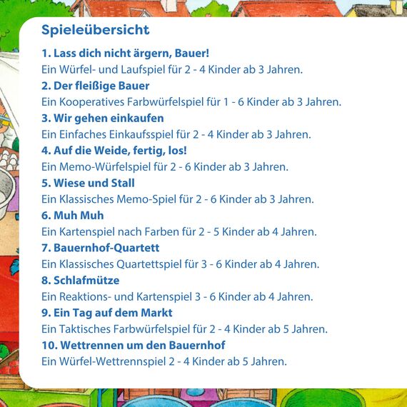 HABA Mein erster Spieleschatz - Große Spielesammlung für Kinder ab 3 Jahren – 10 Klassische Spiele: Memory, Lauf- & Farbspiele – 1004278001