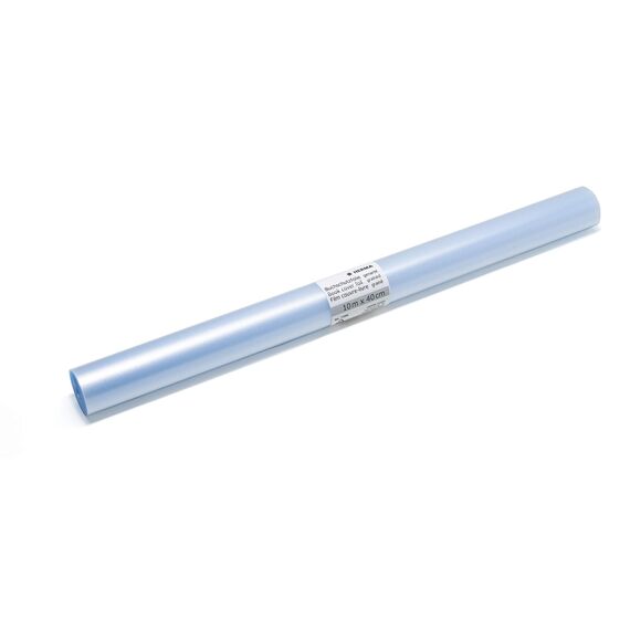 HERMA 7386 Buchschutzfolie nicht klebend transparent, 10 m x 40 cm, reiß- & wasserfest Bucheinschlagfolie, matt genarbte Buchfolie aus robuster Polypropylen-Folie für dauerhaftes Einbinden