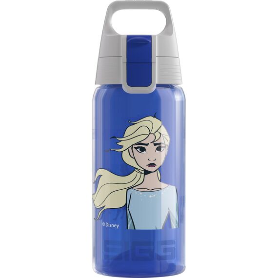 SIGG VIVA ONE Elsa II Kinder Trinkflasche (0.5 L), schadstofffreie Kinderflasche mit auslaufsicherem Deckel, einhändig bedienbare Wasserflasche