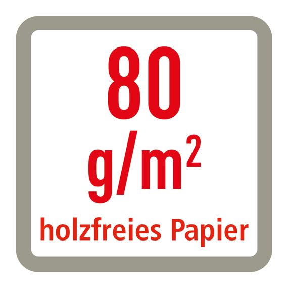 herlitz Schulheft A4, 32 Blatt, Lineatur 28, kariert mit Doppelrand, 5 Stück