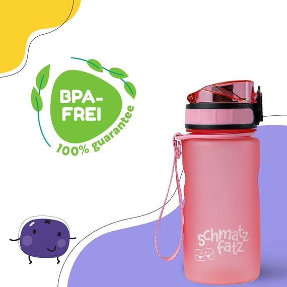 Klarstein Sportflasche, Sport-Wasserflasche, hält kaltes Wasser, Trinkflasche für Erwachsene, Männer, Frauen und Kinder, BPA-frei, auslaufsicher, 350 ml, Rosa