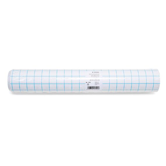 HERMA 7025 Buchschutzfolie selbstklebend transparent, 25 m x 40 cm, reiß- & wasserfest Bucheinschlagfolie, glänzende Buchfolie aus robuster Polypropylen-Folie für dauerhaftes Einbinden