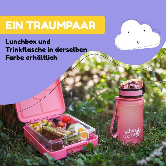 Klarstein Sportflasche, Sport-Wasserflasche, hält kaltes Wasser, Trinkflasche für Erwachsene, Männer, Frauen und Kinder, BPA-frei, auslaufsicher, 350 ml, Rosa