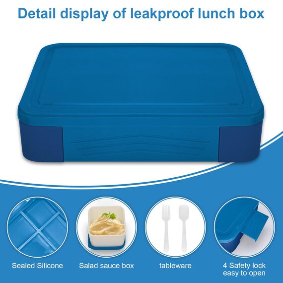 IJIAMY Brotdose Kinder mit Fächern, Bento Box Kinder, Auslaufsicher Lunchbox Kinder, Brotbox für Mädchen & Jungen, Snackbox, Perfekt für Schule, Kindergarten & Ausflüge
