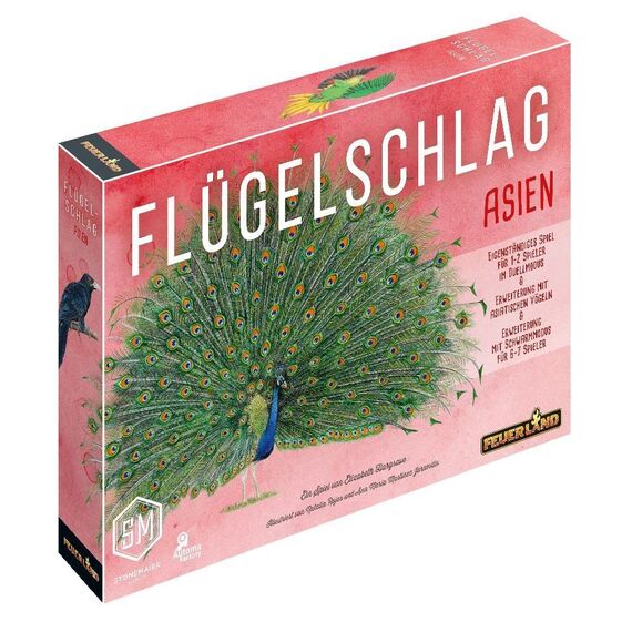Feuerland Spiele 31018 Flügelschlag Asien-Erweiterung, Ab 10 Jahren, Schwarz
