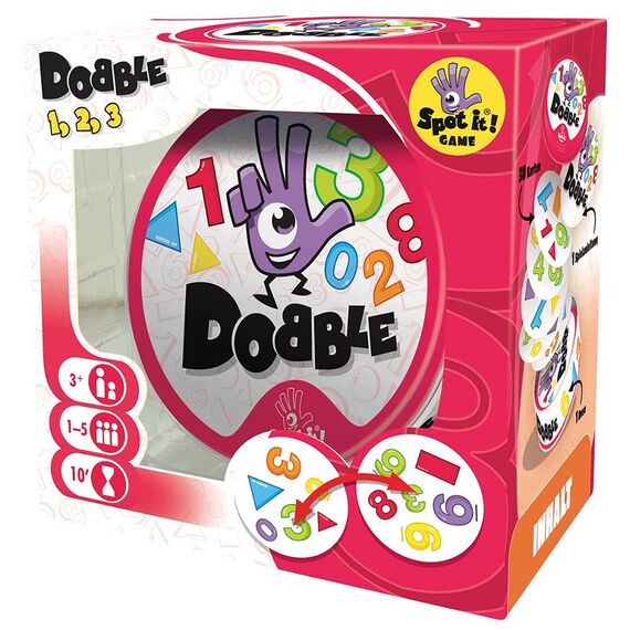 Zygomatic Asmodee Dobble 1, 2, 3 | Kinderspiel | Kartenspiel | 1-5 Spieler | Ab 3+ Jahren | 10+ Minuten | Deutsch