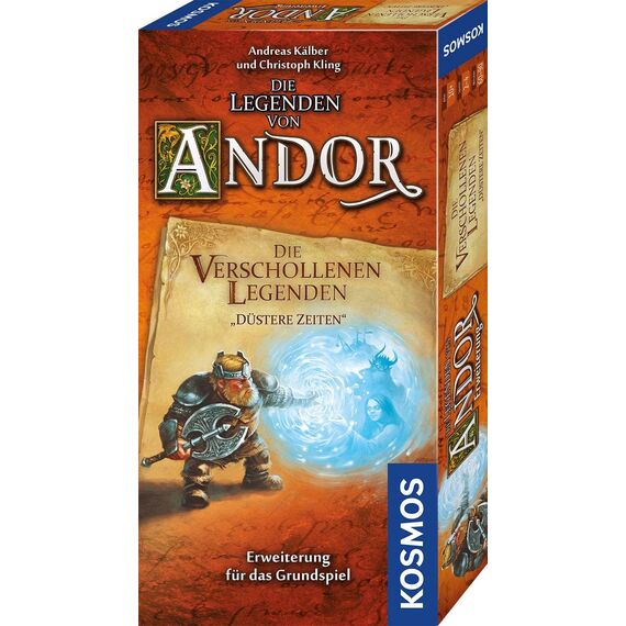 KOSMOS 680480 Die Legenden von Andor – Die verschollenen Legenden – Düstere Zeiten, Erweiterung für das Grundspiel Die Legenden von Andor, Fantasy-Brettspiel ab 10 Jahre