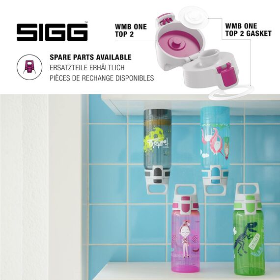 Sigg - Trinkflasche Kinder - Viva One Disney - Junior Minnie Mouse - Für Kohlensäurehaltige Getränke Geeignet - Auslaufsicher - Spülmaschinenfest - BPA-frei - Sport & Schule - Pink - 0,5L