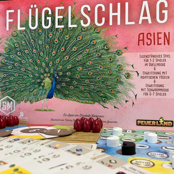 Feuerland Spiele 31018 Flügelschlag Asien-Erweiterung, Ab 10 Jahren, Schwarz