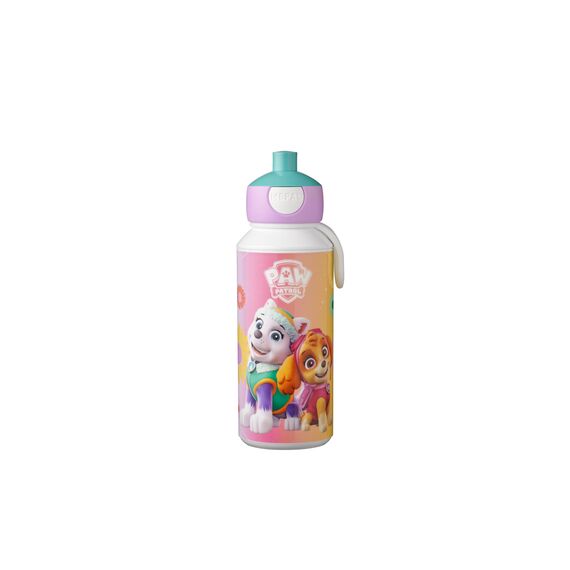 Mepal - Trinkflasche Pop-up Campus - Wasserflasche - Auslaufsichere Flasche für die Schule - Wiederverwendbar - BPA-frei & Spülmaschinenfest - 400 ml - Paw Patrol Girls