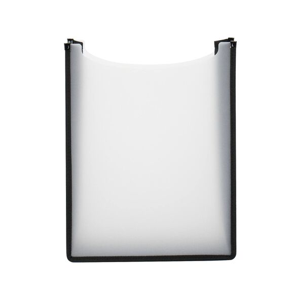 HERMA Heftbox A4 Schulranzen oben offen, 34,5 x 26 x 7 cm, Kunststoff Schulheftbox in weiß für Schnellhefter, Bücher, Schulhefte, Blöcke & Unterlagen, stabile Kinder Heftmappe für den Rucksack
